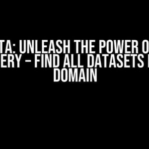 Socrata: Unleash the Power of Data Discovery – Find all Datasets from a Domain